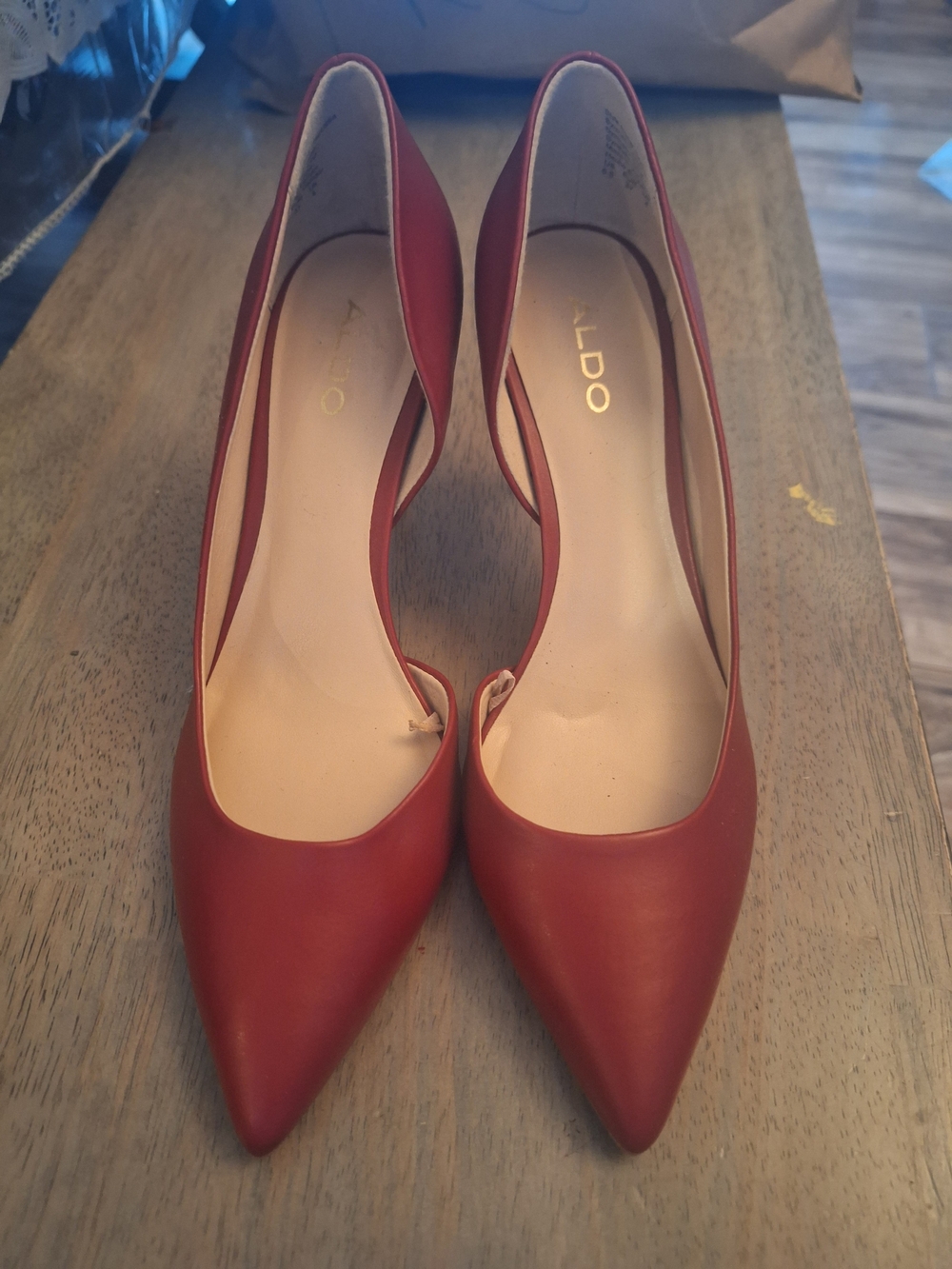 ALDO Women's Burgundy Pointed-Toe Pumps